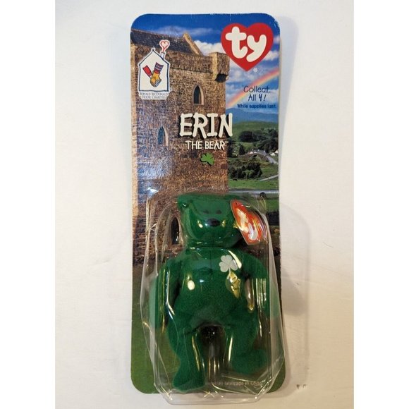 Erin The Bear -McDonald's Ty Beanie Baby With Rare Errors 1993/OAKBROOK‎ - Picture 3 of 8